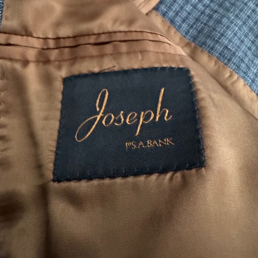 Jos. A. Bank Joseph Sportcoat Mens 42R Grey Mixweave Check Wool Blazer 2B - Picture 5 of 6